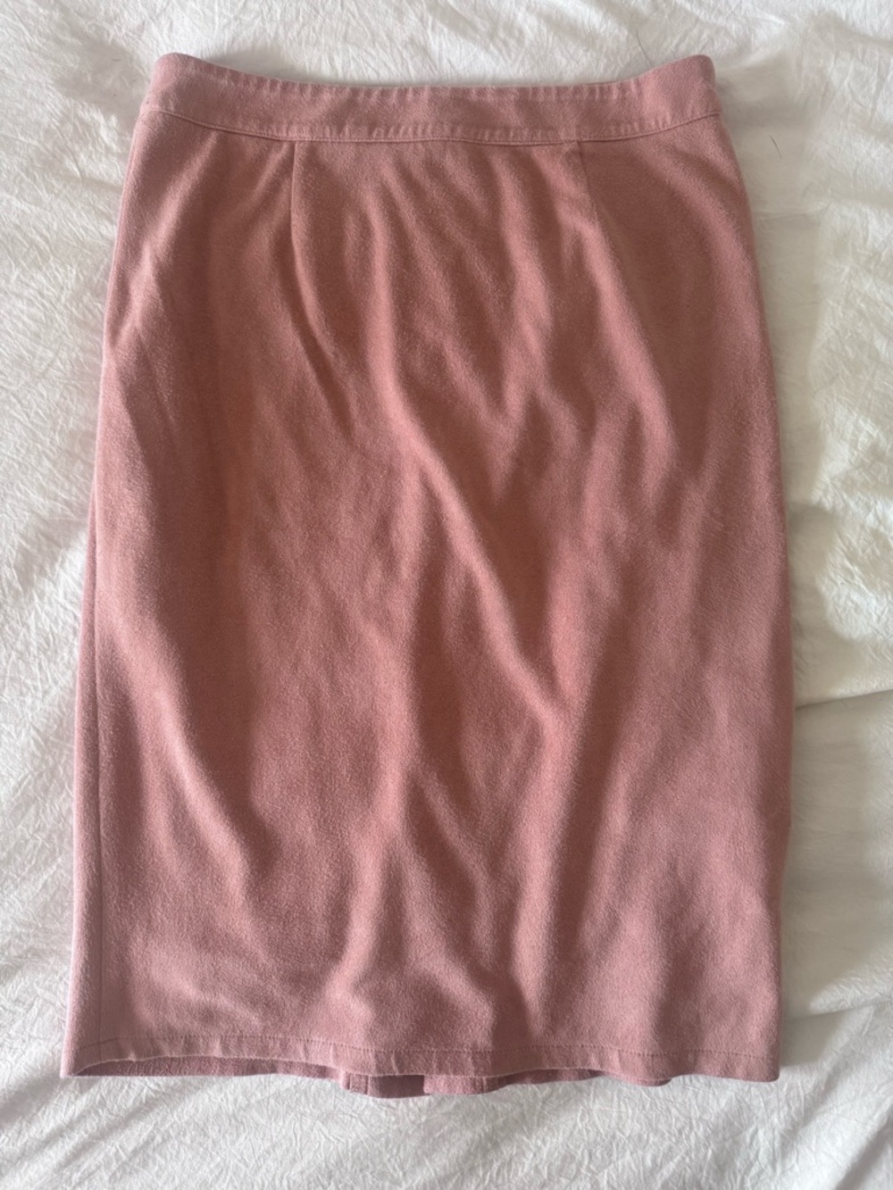 Lulus Superpower Blush Suede Pencil Skirt Pink - Size M - Picture 2 of 3